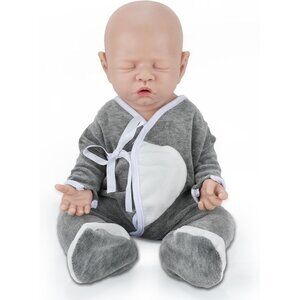 🆕18inch Full Silicone Sleeping Baby Doll Reborn Lifelike Baby Doll Boy